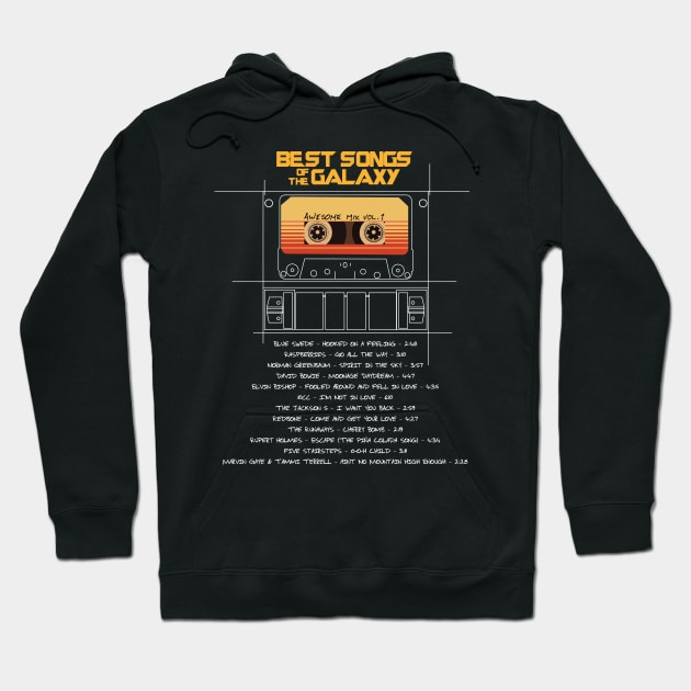 Awesome mix vol.1 Hoodie by RedSheep